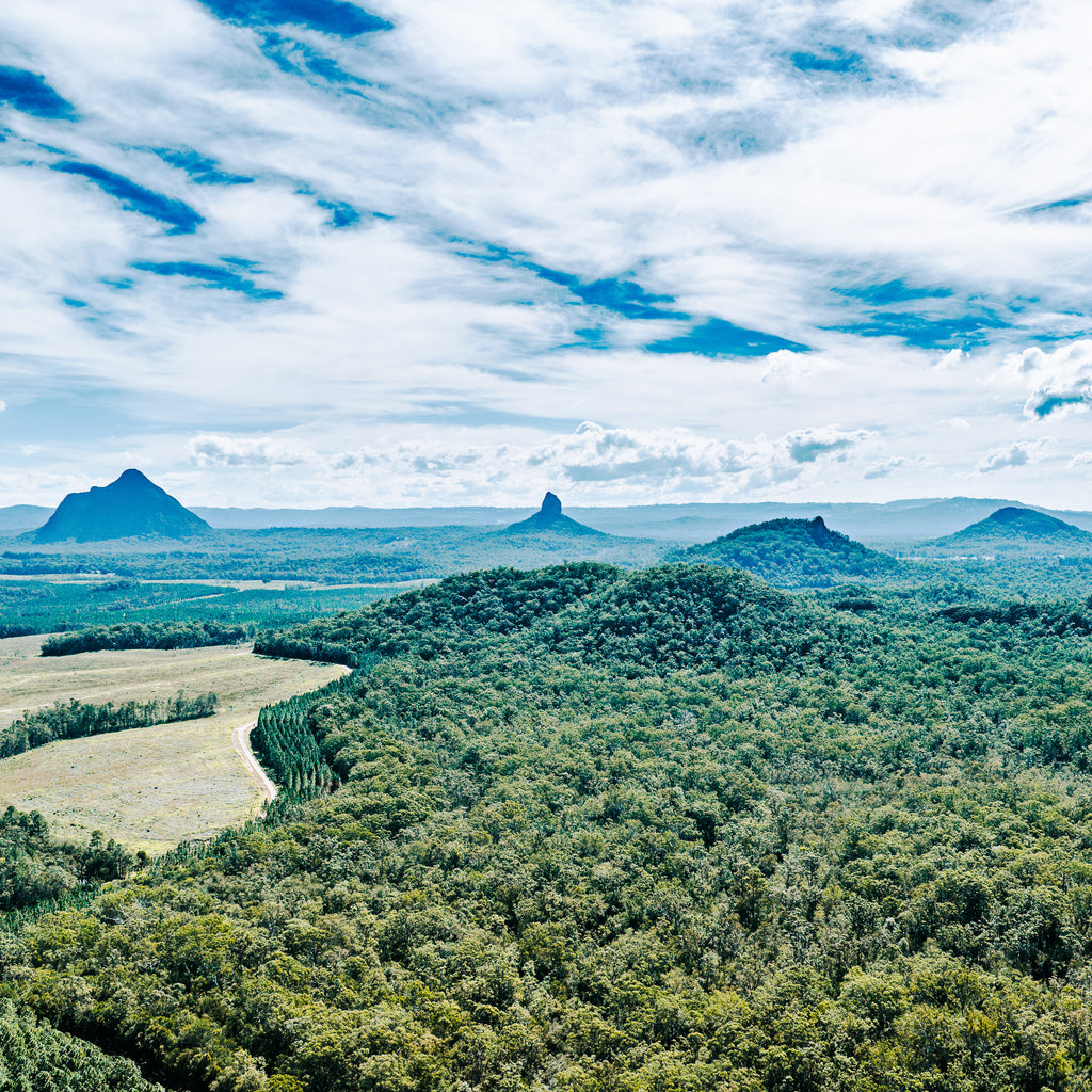 Glass House Mountains Panorama 